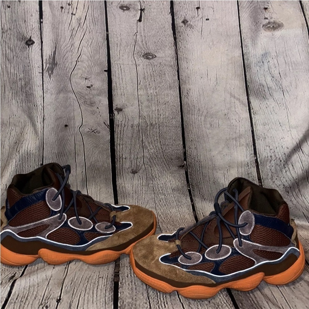 Adidas Yeezy 500 High Tactical Orange Authentic GW2873 Size 12 High Top Sneaker - Picture 2 of 9